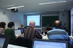 Anne Waddingham leads her workshop: 'Moving to Word 2007'.