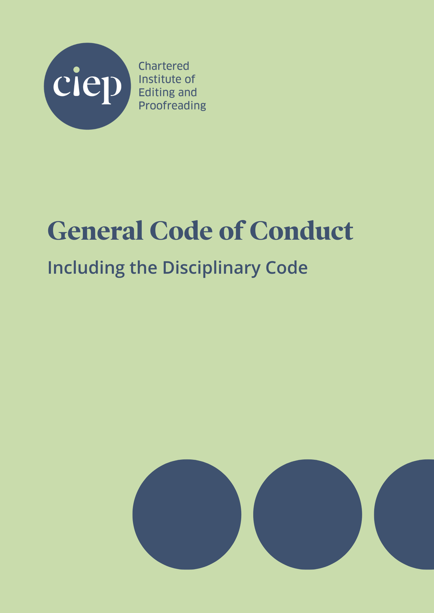 Cover of General Code of Conduct